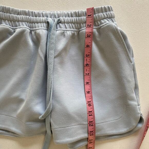 Rae Mode Soft Lounge Shorts Small Women’s Light Blue Drawstring Casual Comfy Ath - Picture 5 of 6